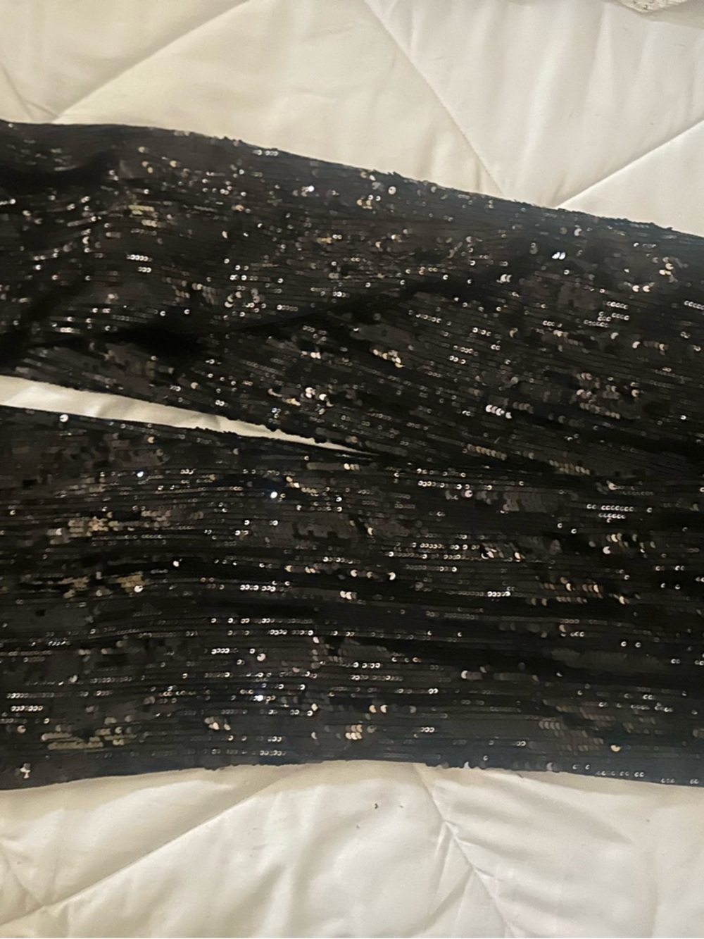 No Boundaries Black Sequin Wide Leg Jumpsuit Pants